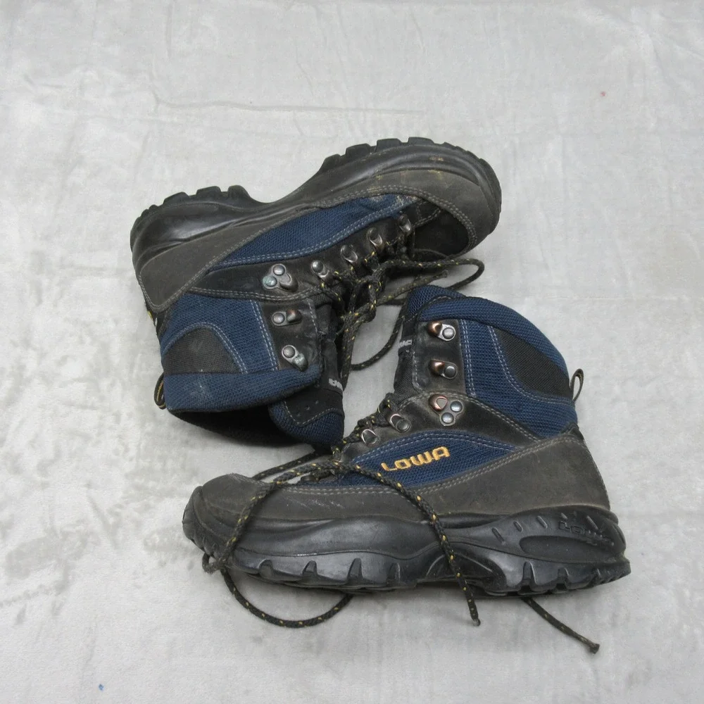 Lowa Hiking Boots Womens 5 Blue Gore-Tex‎ Waterproof Renegade GTX Mid Outdoor